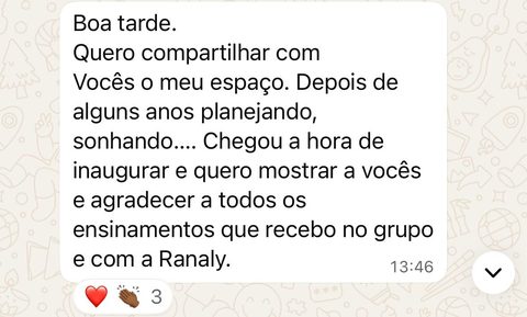 Depoimento real de aluna